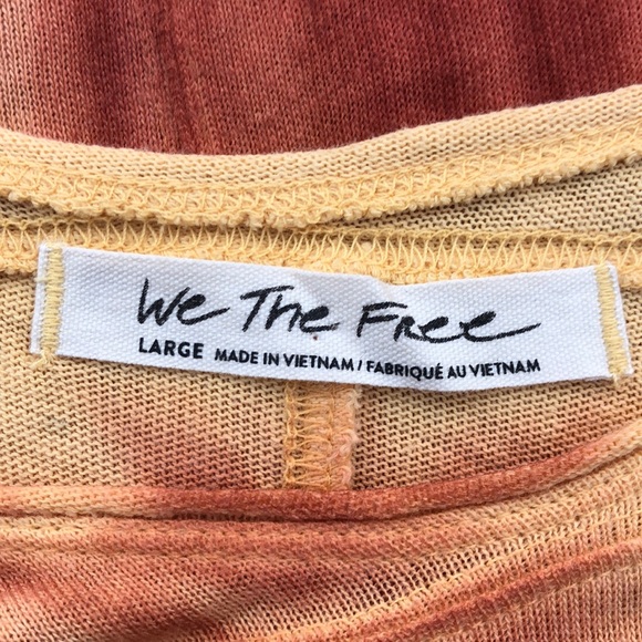 We The Free Paradise Ombre Short Sleeve Top, NWT Large - Picture 7 of 9